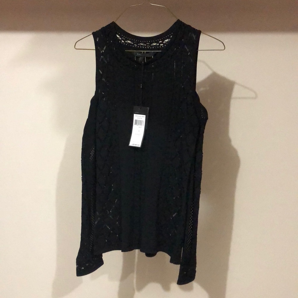 BCBGMAXAZRIA Aloutte Cold-Shoulder Sweater